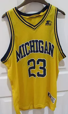 Michigan Wolverines Caris LeVert # 23 NCAA Basketball Jersey Starter Men's Sz 48 • $44.99