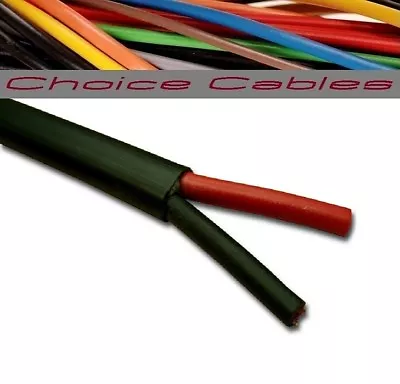 12v/24v AUTOMOTIVE 2 CORE FLAT TWIN THINWALL CABLE 1.0mm 16.5A AUTO CAR WIRE • £1.77