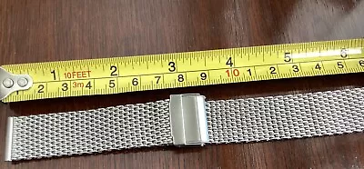 20 Mm Mesh Stainless Steel Watch Band Wrist Bracelet Strap Replacement Band • $3.95