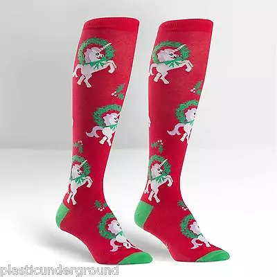 Nwt Sock It To Me Horn For The Holidays Knee High Socks Derby New Stylish Fun • $18