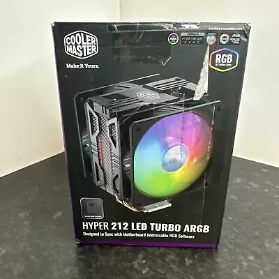 Cooler Master HYPER 212LED 120mm CPU Cooler Fan With Heatsink. - Untested • £15