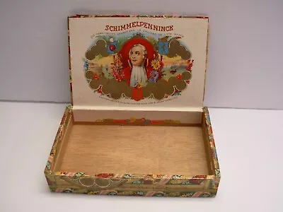 Empty Wood Cigar Box Schimmelpenninck 50 Media Cigars Marca Selecta Colorful Vtg • $5.99