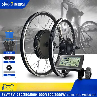 E-bike Conversion Kit 36V 8V 350W-2000W Brushless Front Rear Hub Motor Wheel • $466.46