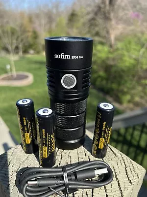 Sofirn Sp36 Pro Cw Anduril 2 Led Flashlight + 3 Recharge Batteries + Usb-c Cable • $50