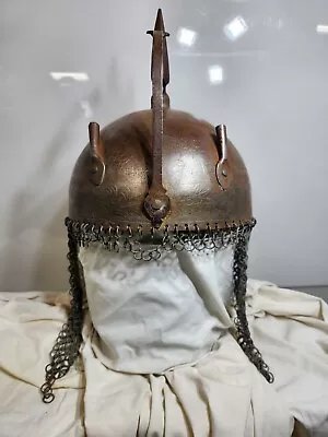 Antique Ceremonial Islamic Persian Qajar Helmet Engraved Antique Reproduction • $200