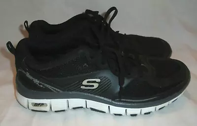 Women's SKECHERS Tone-Ups SneakersBlack & WhiteLace-UpAthletic/Fitness8.5 • $19.99