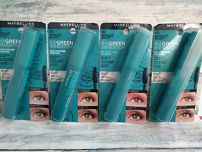 Maybelline Green Edition Mega Mousse MASCARA #003 Brownish Black (lot Of 4) • $10.95