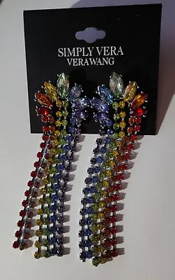 Simply Vera Vera Wang Multi-Color Crystal Earrings • $9.99