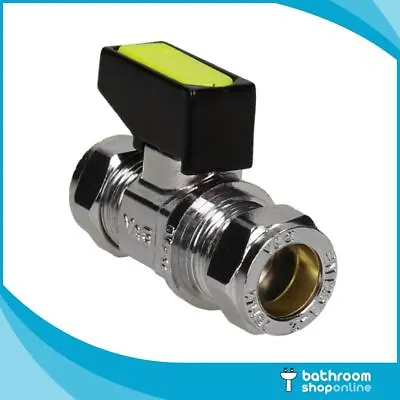 8mm-10mm-15mm Gas Lever Stop Valves Compression Isolator Isolation Tap Shut Off • £5.49