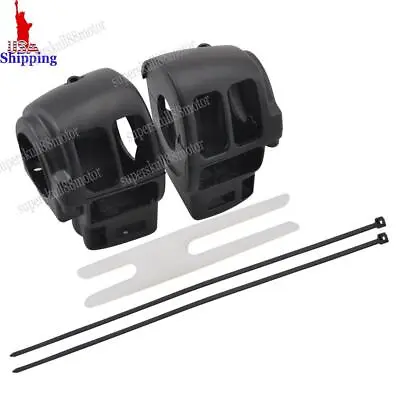 Black Motorcycle Handlebar Hand Control Switch Housing Cover For Harley Touring • $34.92