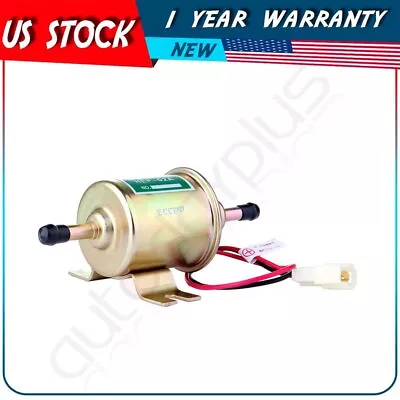 $10.99 • Buy Universal Electric Fuel Pump HEP-02A 4-7PSI 12V Inline Low Pressure Gas Diesel