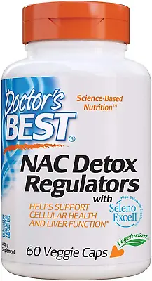 Doctor's Best NAC Detox Regulators With Seleno Excell Non-GMO Vegetarian Soy • $7.47