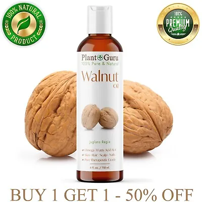 Walnut Oil 4 Oz. Cold Pressed REFINED 100% Pure Natural • $7.70