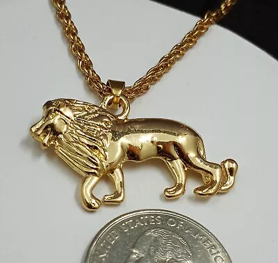Lion Fashion Pendant Necklace • $10.99