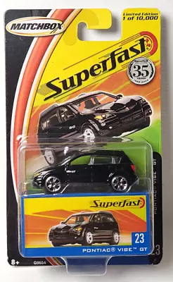 Matchbox Superfast Pontiac Vibe GT Black #23 • $26.40