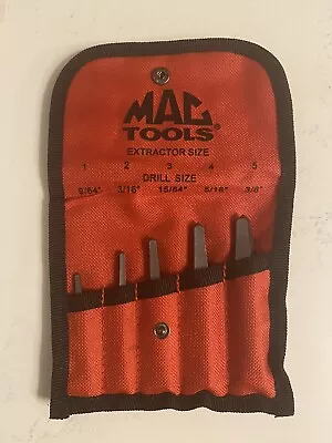 Mac Tools STEX5S - 5pc Straight Flute Screw Extractor Set- Brand New • $39.99