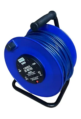 50 Metre Extension Lead Reel Masterplug Open Cable Reel With Handle • £53.99