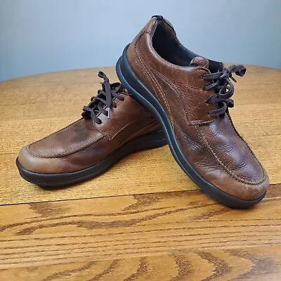 SAS Shoes Move On Brown Sz 12 M Medium Leather Lace-Up Comfort Sneakers • $27.88