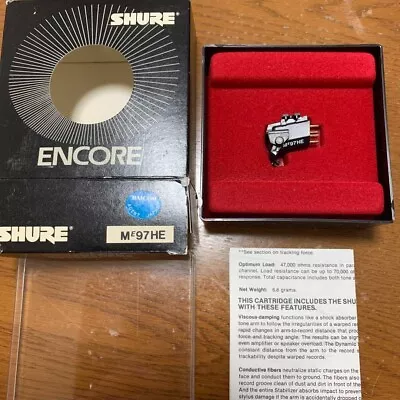 Shure Encore Me97He Mm Cartridge Wit Box Junk Vintage Limited Rare • $369.58