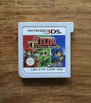 The Legend Of Zelda Tri Force Heroes Nintendo 3DS Game Cartridge PAL AUS • $27