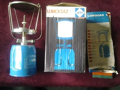 C200 Campingaz Lumogaz Lantern Lamp Camping Gas Light Blue With Spare Mantle • £2.99