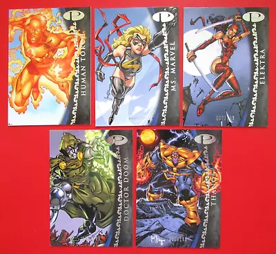 Marvel Premier 2012 SILVER BASE CARD LOT Of 5 /199 Upper Deck Elektra Thanos • $49.95