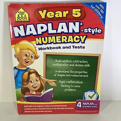 Year 5 Naplan Style Numeracy Workbook And Tests Preowned 2012 Stickers Practice • $10