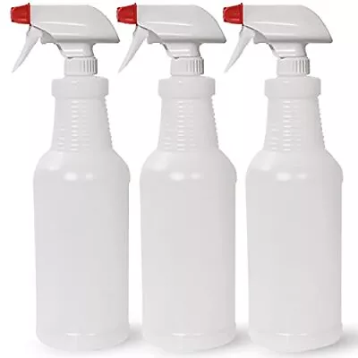 Plastic Spray Bottles Leak Proof Technology Empty 32 Oz Pack Of 3 Made In Usa • $18.64