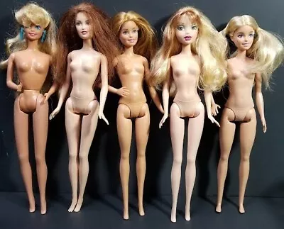 LOT Of 5 BARBIES MY SCENE BLONDES & REDHEAD 1966-2015 NUDE NOTES • $18.99