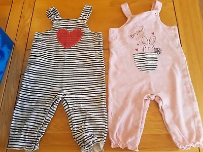 9-12 Months Ladybird Baby Girls Playsuits X2 • £5