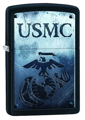 Zippo Windproof USMC Lighter With Marine Corp Logo  28744 New In Box • $23.65