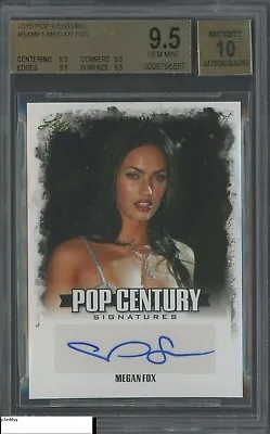 MEGAN FOX 2015 Leaf Pop Century Signatures Autographed Card BGS 9.5 Transformers • $1650