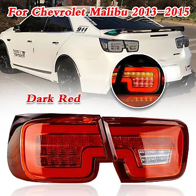 For Chevrolet Malibu LED Rear Lamp Assembly LED Tail Lights 2013-15 Dark Red AMA • $244.79