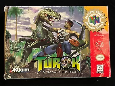 Turok: Dinosaur Hunter (Nintendo 64 1997) BOX ONLY - Authentic N64 • $38.46