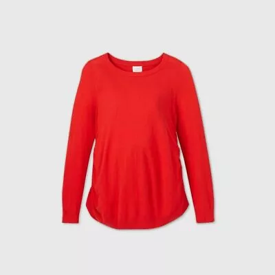 Isabel Maternity By Ingrid And Isabel Pullover Sweater Red Medium Maternity 1222 • $12.80