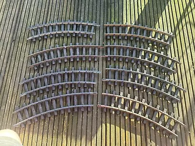 LGB 1100 G Gauge Brass Track R1=30 Degrees R=600mm 8 Pieces • £23.85