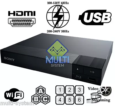 Sony WiFi BX 370 WIFI - 2D Multi Zone All Region Code Free DVD Blu-Ray Player • $144