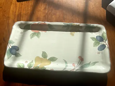 Mikasa Fruit Panorama Sandwich Rectangle Tray Plate • $12