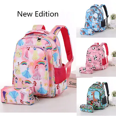 £12.99 • Buy Lovely Kids Pupils Backpack With Pensil Case Synthetic Lightweight Waterproof UK