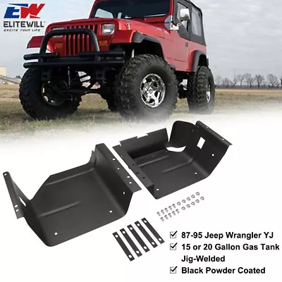 Gas Tank Skid Plate Fit For Jeep Wrangler YJ 87-95 With 15 Or 20 Gallon Gas Tank • $79.99