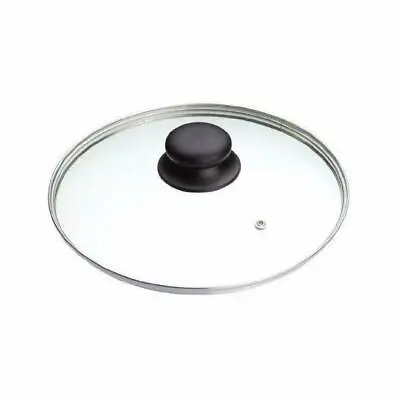 £5.97 • Buy 20cm Clear Glass Pan Lid With Knob Replacement Pan Lid