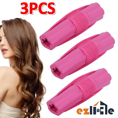 Heatless Curling Lazy Hair Curlers 3x Magic Sponge Cushion Clip Soft Rollers Set • $9.99