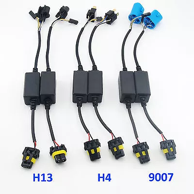 Easy Relay Wiring Harness For Bi-Xenon HID Xenon Kit Bulbs 9004 9007 9008 H4 H13 • $7.27