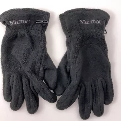 Marmot Black Fleece Winter Gloves Men Size Large • $31.50