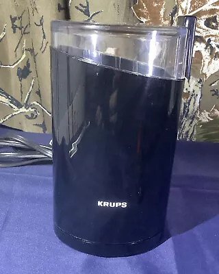 Krups Spice Coffee Electric Grinder F203 Stainless Steel Blades Black Tested  • $6.79