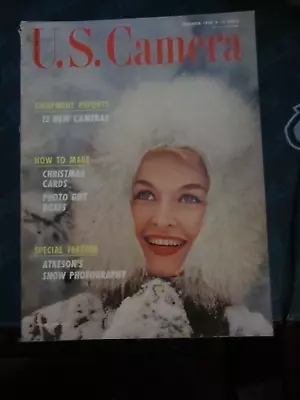 U.S. Camera Magazine December 1958 Christmas Cards Snow Photography PL 56 • $9.99