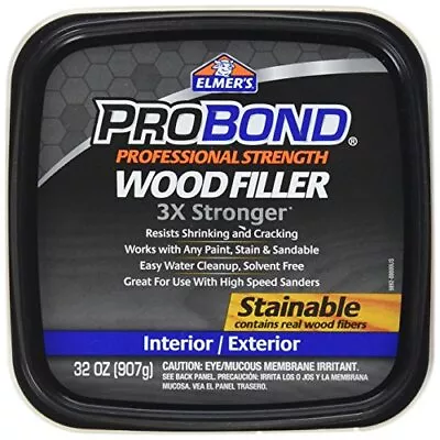 Elmers ProBond Professional Strength All Purpose Wood Filler 32 Ounce Tub I... • $30