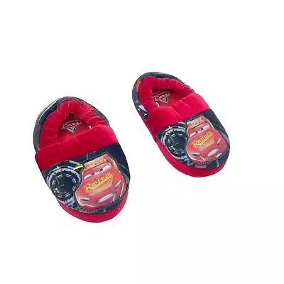 Toddler Boys 5-6 Disney Pixar Cars Lightning McQueen Plush House Shoes Slippers • £17.41