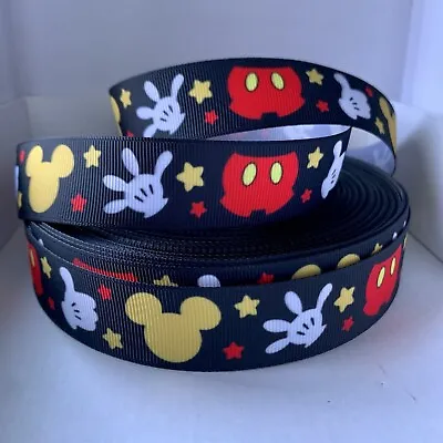 Yard Disney Mickey Minnie Mouse  Hand Clothes Ribbon Character • £1.20