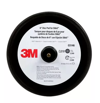 3M AUTO | Advanced 6  | 15 Cm DISC PAD For STIKIT ATTACHMENT 03146 Drill SANDING • $24.75